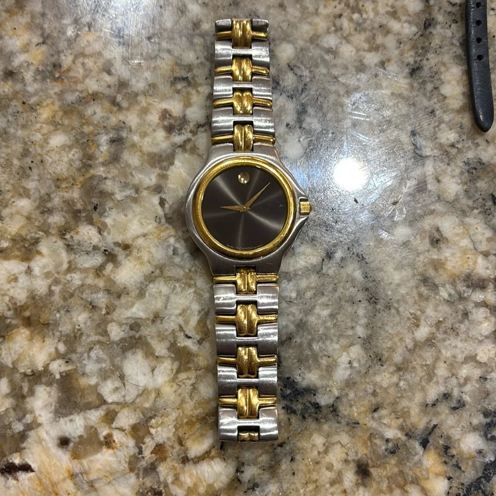 Movado watch two tone